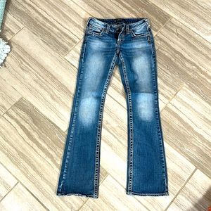 Silver bootcut jeans